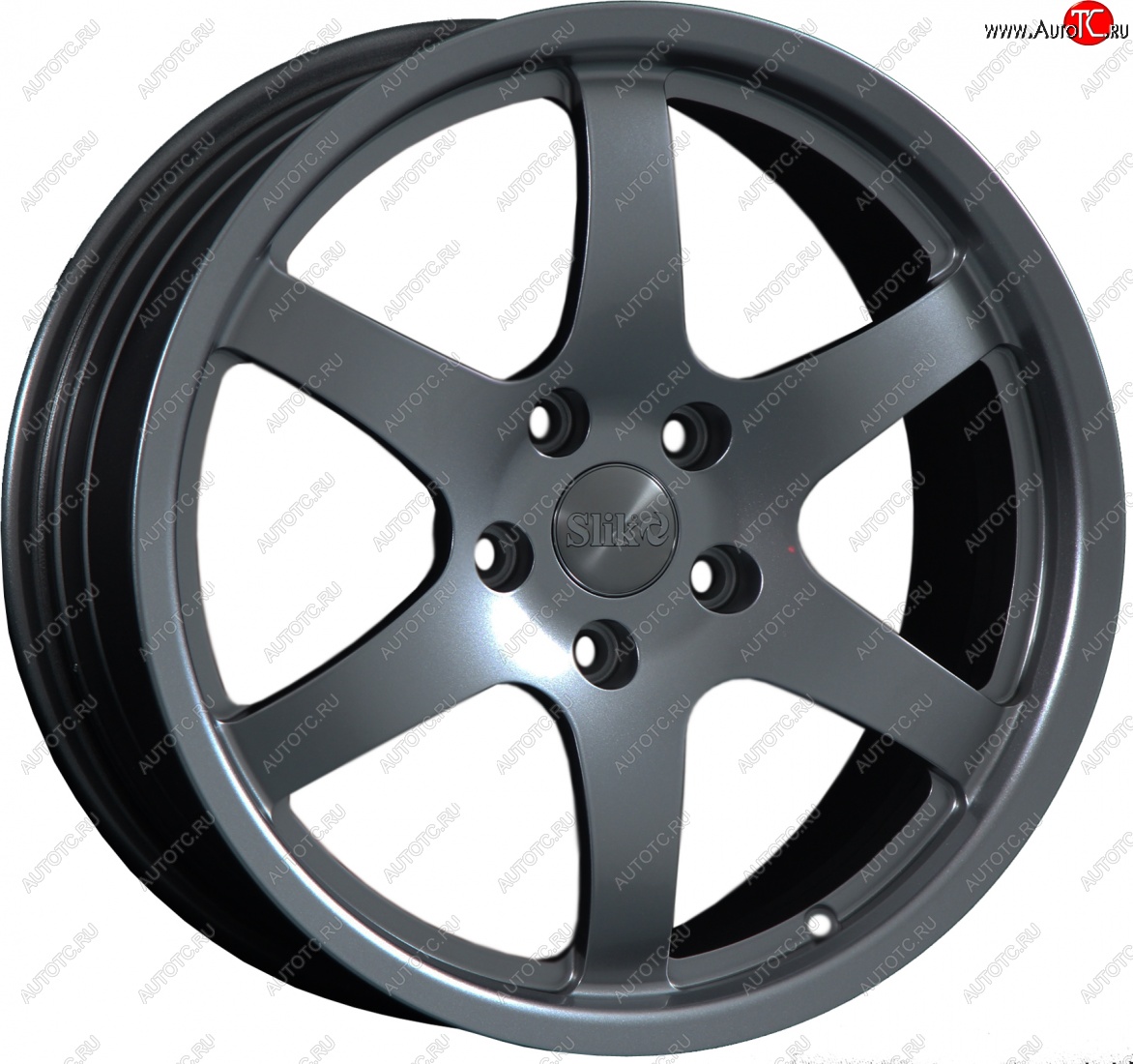 14 599 р. Кованый диск Slik classik R17x7.5 Графит матовый (GRF2) 7.5x17   (Цвет: GRF2)  с доставкой в г. Воронеж