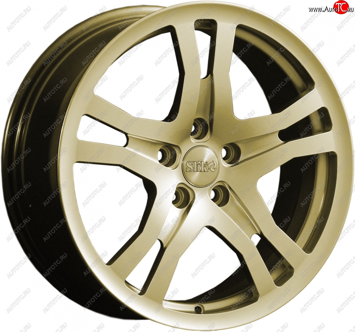 14 599 р. Кованый диск Slik classik R17x7.5 Золотой (G) 7.5x17 Nissan Teana 1 J31 дорестайлинг (2003-2005) 5x114.3xDIA66.1xET45.0 (Цвет: G)