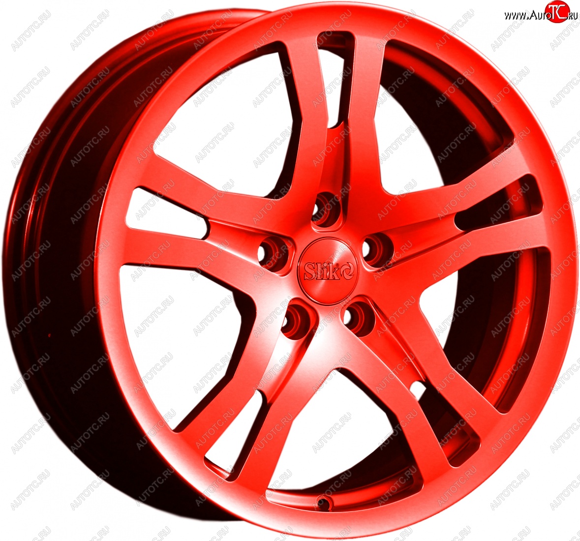 14 599 р. Кованый диск Slik classik R17x7.5 Candy алый 7.5x17   (Цвет: Candy алый 7.5x17)  с доставкой в г. Воронеж