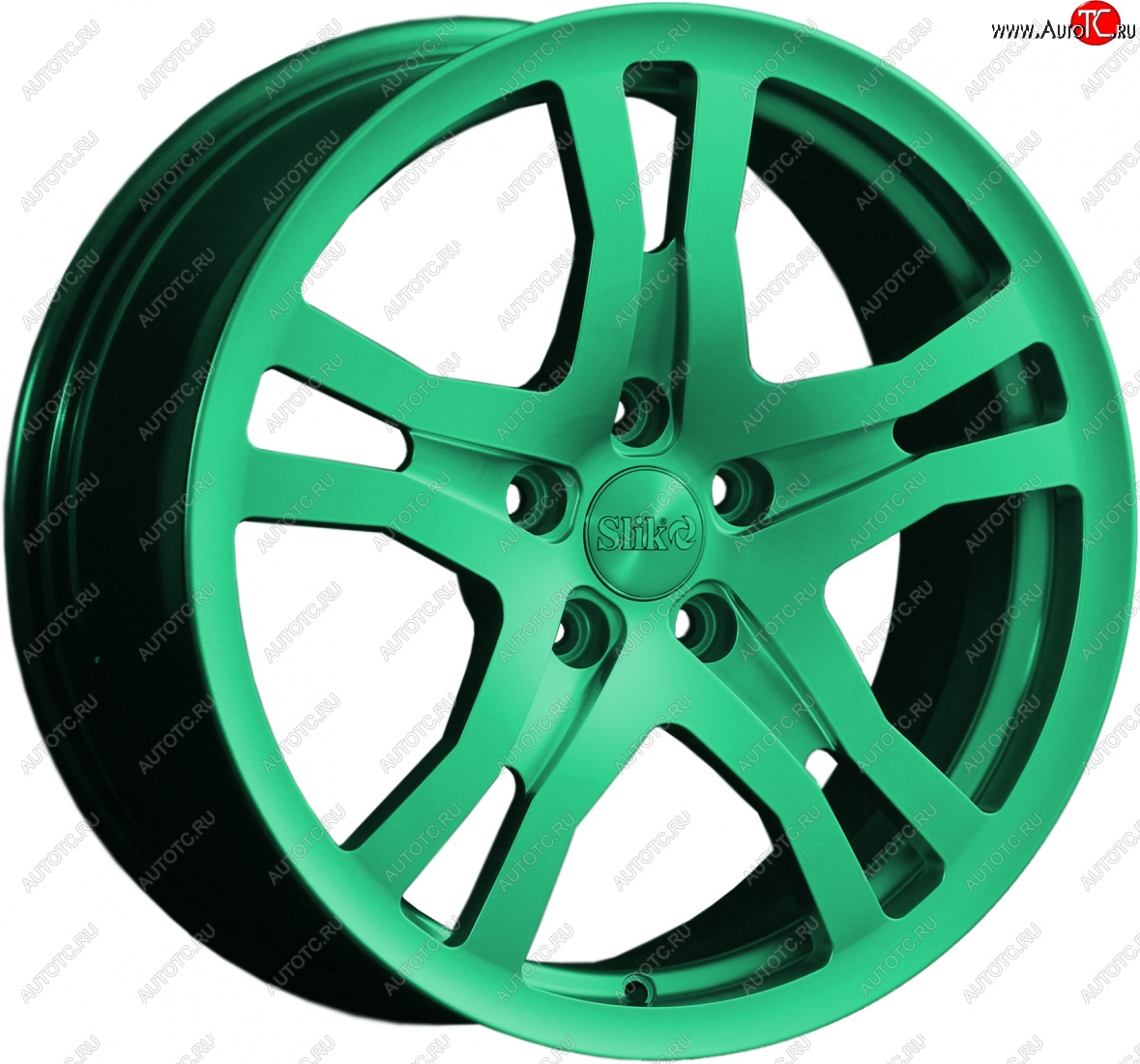 14 599 р. Кованый диск Slik classik R17x7.5 Candy Green изумрудно-зеленый 7.5x17   (Цвет: Candy Green изумрудно-зеленый 7.5x17)  с доставкой в г. Воронеж