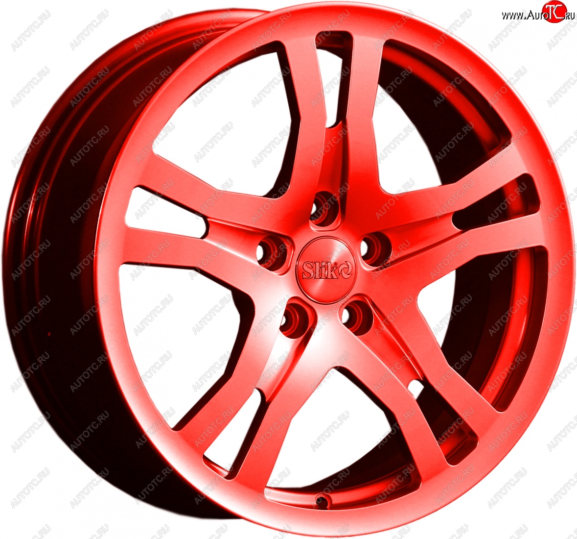 14 599 р. Кованый диск Slik classik R17x7.5 RAL 3026 ярко алый (3026) 7.5x17   (Цвет: 3026)  с доставкой в г. Воронеж