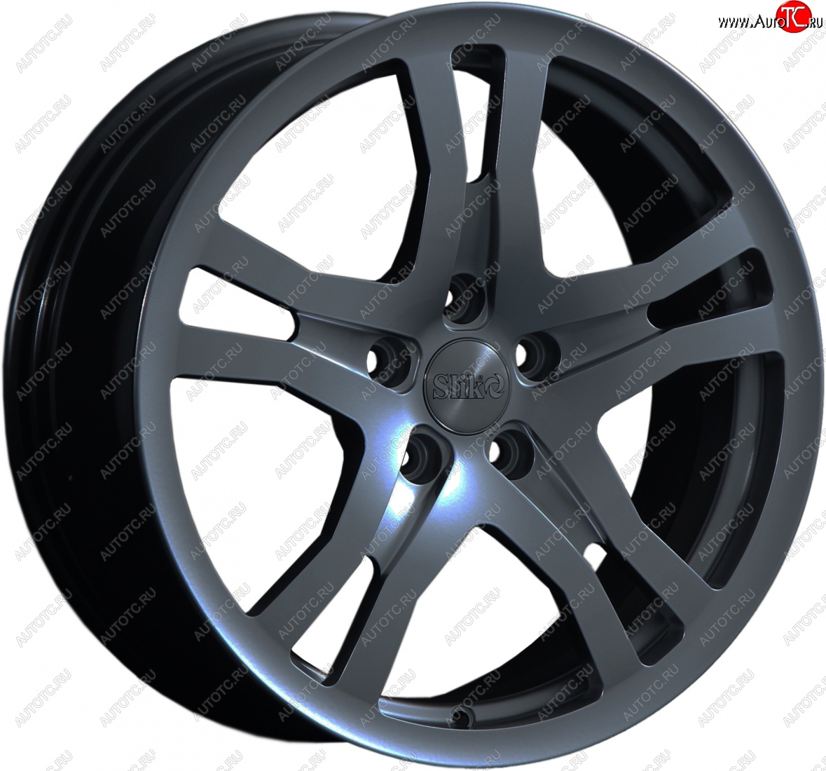 14 599 р. Кованый диск Slik classik R17x7.5 Графит матовый (GRF2) 7.5x17   (Цвет: GRF2)  с доставкой в г. Воронеж