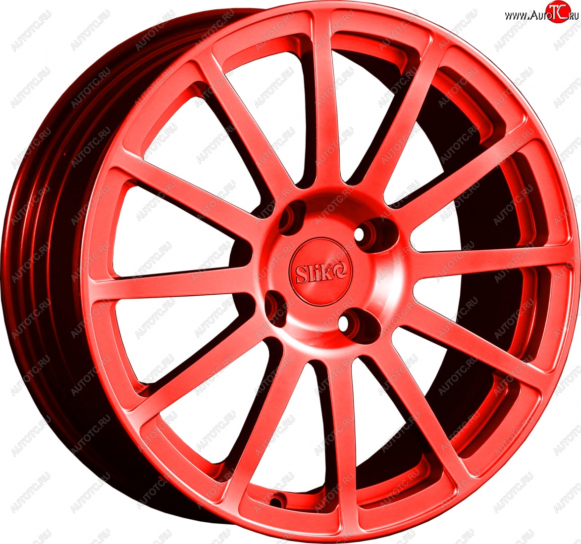 25 599 р. Кованый диск Slik classik R17x7.5 RAL 3026 ярко алый (3026) 7.5x17   (Цвет: 3026)  с доставкой в г. Воронеж