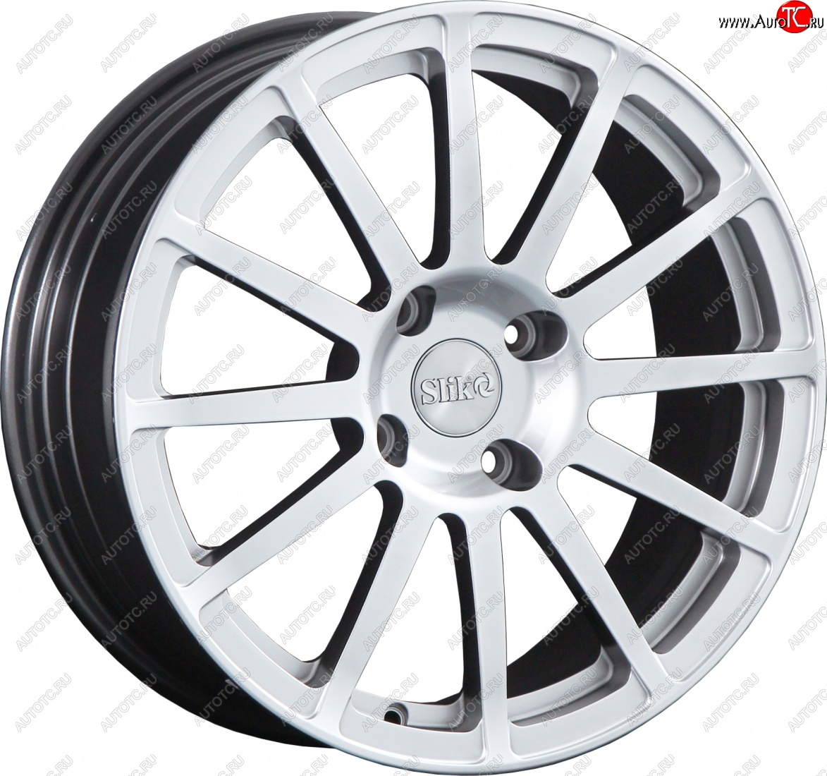 25 599 р. Кованый диск Slik classik R17x7.5 Белый (W) 7.5x17   (Цвет: W)  с доставкой в г. Воронеж