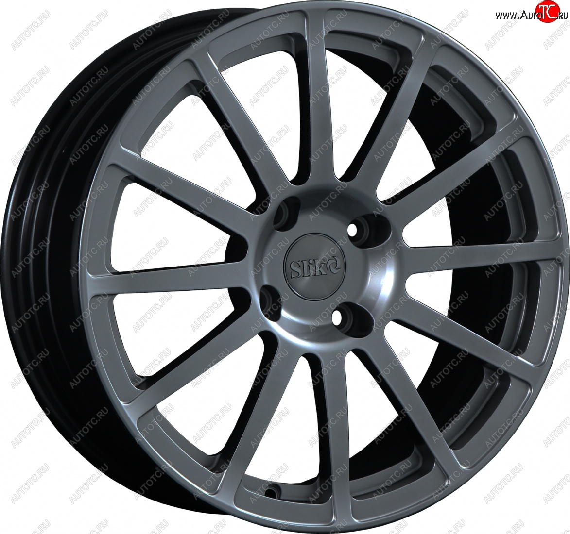 25 599 р. Кованый диск Slik classik R17x7.5 Графит глянцевый (GM) 7.5x17   (Цвет: GM)  с доставкой в г. Воронеж