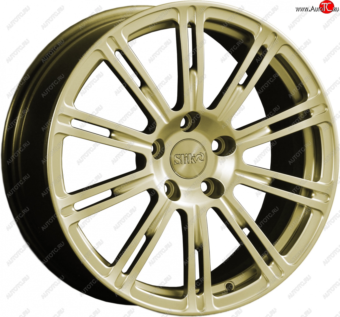 20 399 р. Кованый диск Slik classik R17x7.5 Золотой (G) 7.5x17 Nissan Teana 1 J31 дорестайлинг (2003-2005) 5x114.3xDIA66.1xET45.0 (Цвет: G)