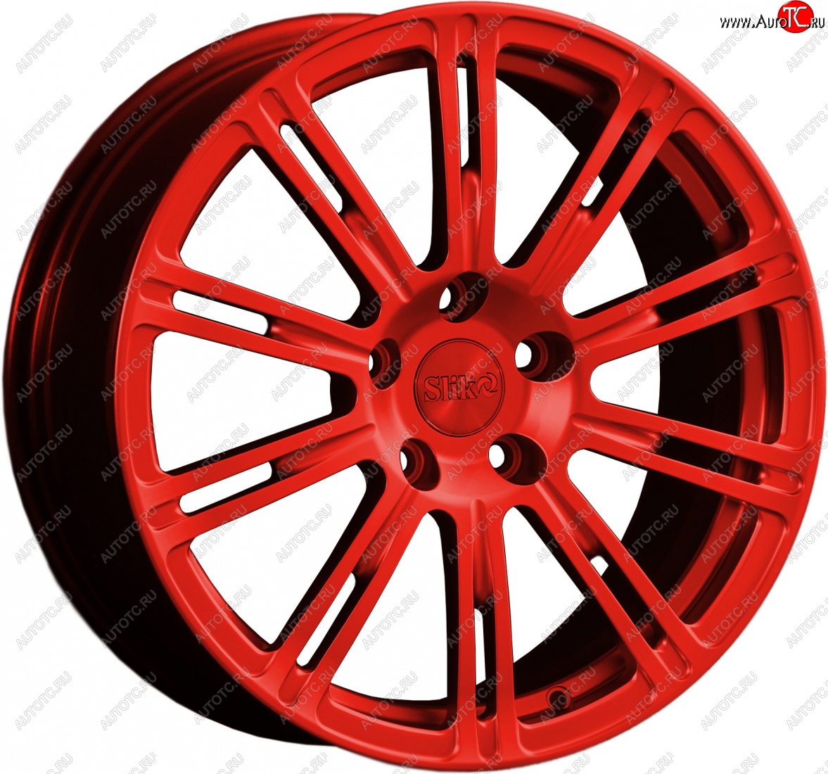 20 399 р. Кованый диск Slik classik R17x7.5 Красный (RED) 7.5x17   (Цвет: RED)  с доставкой в г. Воронеж