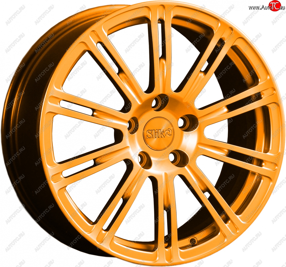 20 399 р. Кованый диск Slik classik R17x7.5 Ярко-оранжевый (ORANGE) 7.5x17   (Цвет: ORANGE)  с доставкой в г. Воронеж