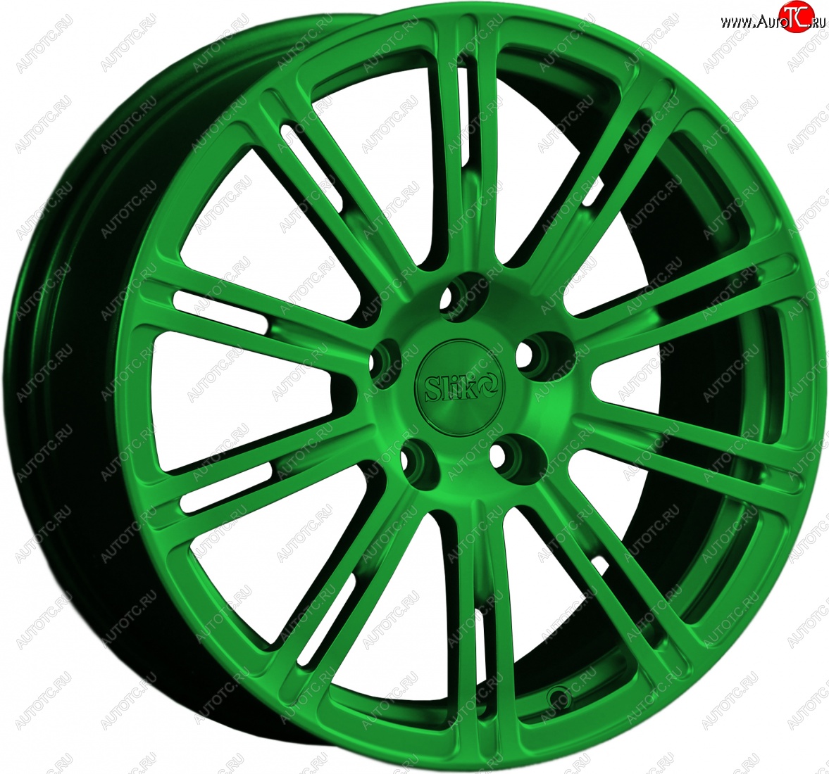 20 399 р. Кованый диск Slik classik R17x7.5 Зеленый (GREEN) 7.5x17   (Цвет: GREEN)  с доставкой в г. Воронеж