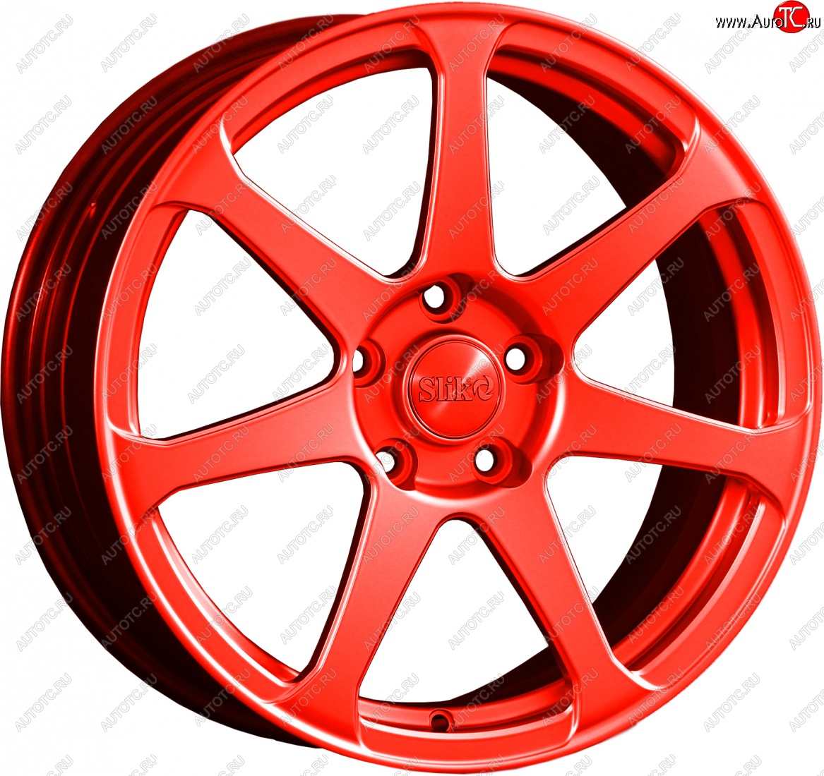 14 499 р. Кованый диск Slik classik R17x7.5 Candy алый 7.5x17   (Цвет: Candy алый 7.5x17)  с доставкой в г. Воронеж