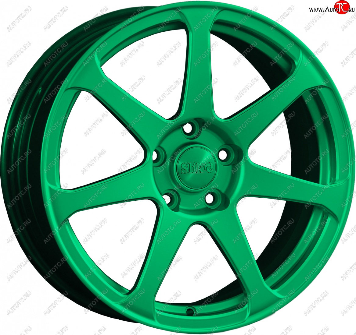 14 499 р. Кованый диск Slik classik R17x7.5 Candy Green изумрудно-зеленый 7.5x17   (Цвет: Candy Green изумрудно-зеленый 7.5x17)  с доставкой в г. Воронеж