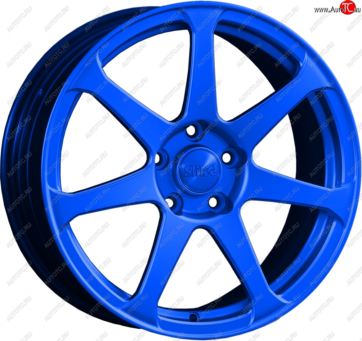 14 499 р. Кованый диск Slik classik R17x7.5 Candy BLUE синий 7.5x17   (Цвет: Candy BLUE синий 7.5x17)  с доставкой в г. Воронеж