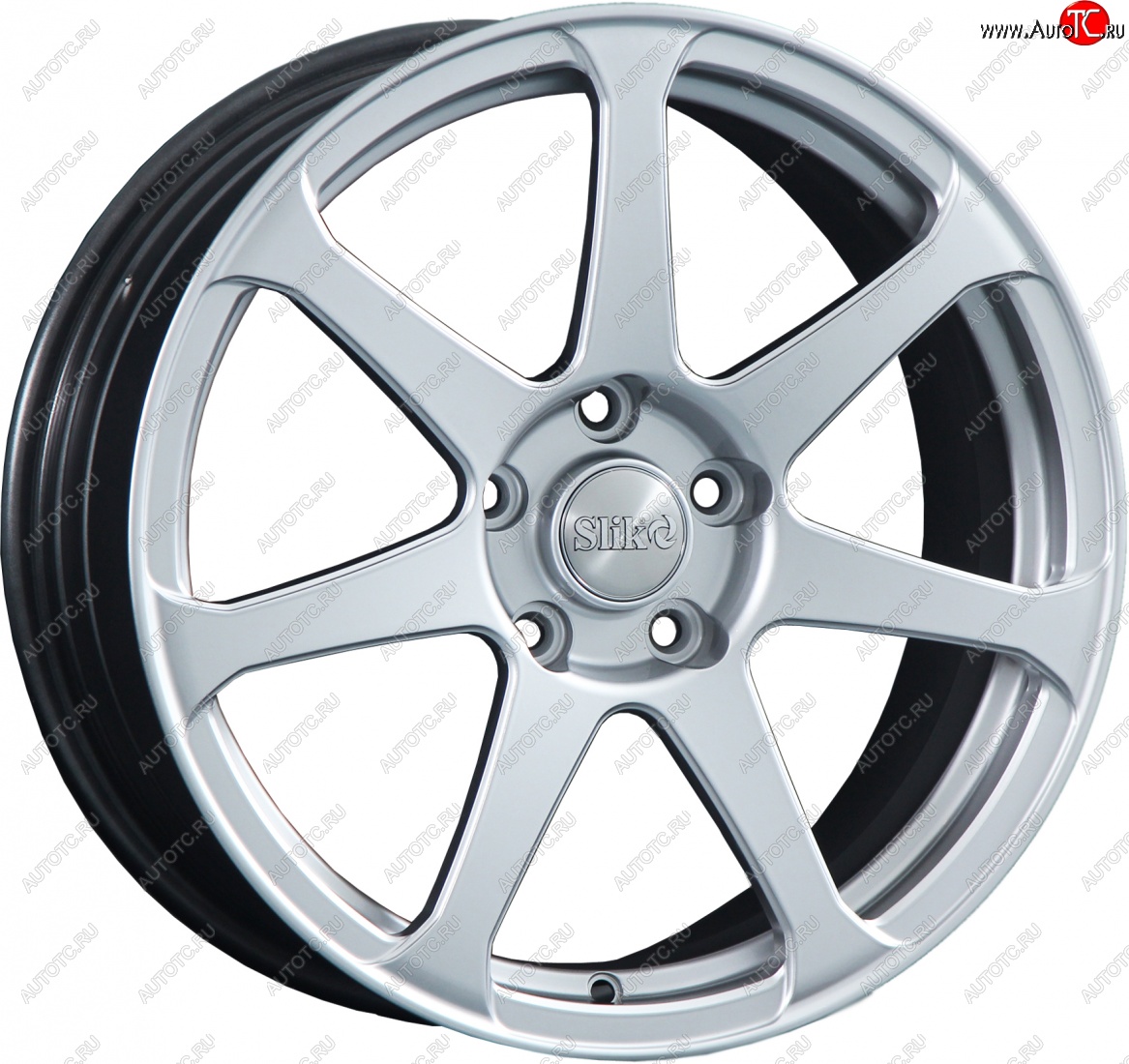 14 099 р. Кованый диск Slik classik R17x7.5 Яркое-блестящее серебро (HPB) 7.5x17   (Цвет: HPB)  с доставкой в г. Воронеж