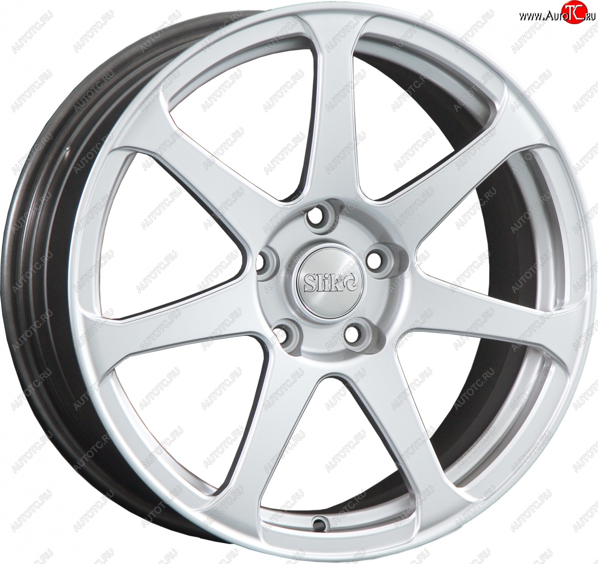 14 599 р. Кованый диск Slik classik R17x7.5 Белый (W) 7.5x17   (Цвет: W)  с доставкой в г. Воронеж