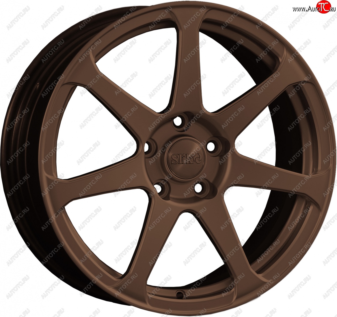 14 499 р. Кованый диск Slik classik R17x7.5 Бронза (BRZ) 7.5x17   (Цвет: BRZ)  с доставкой в г. Воронеж