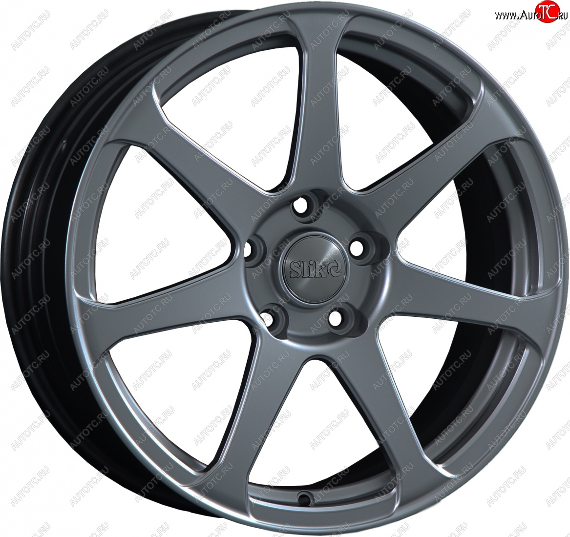 14 599 р. Кованый диск Slik classik R17x7.5 Графит матовый (GRF2) 7.5x17   (Цвет: GRF2)  с доставкой в г. Воронеж