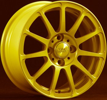 Кованый диск Slik Classik 5.5x14 (ярко-желтый) Nissan Cedric (1991-1995) 5x114.3xDIA66.0xET40.0