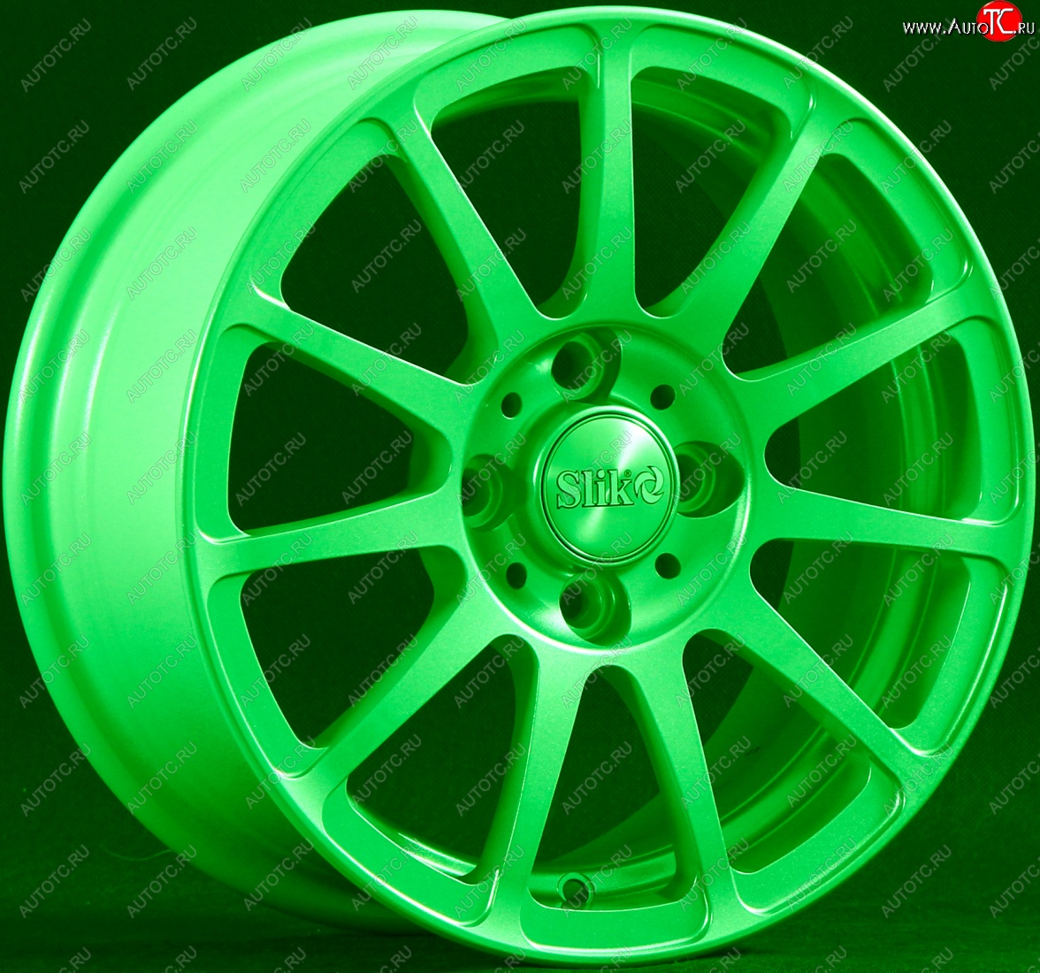 12 849 р. Кованый диск Slik Classik 5.5*14 (RAL 6038 ярко-зелёный)   (Цвет: RAL 6038 ярко-зелёный)  с доставкой в г. Воронеж