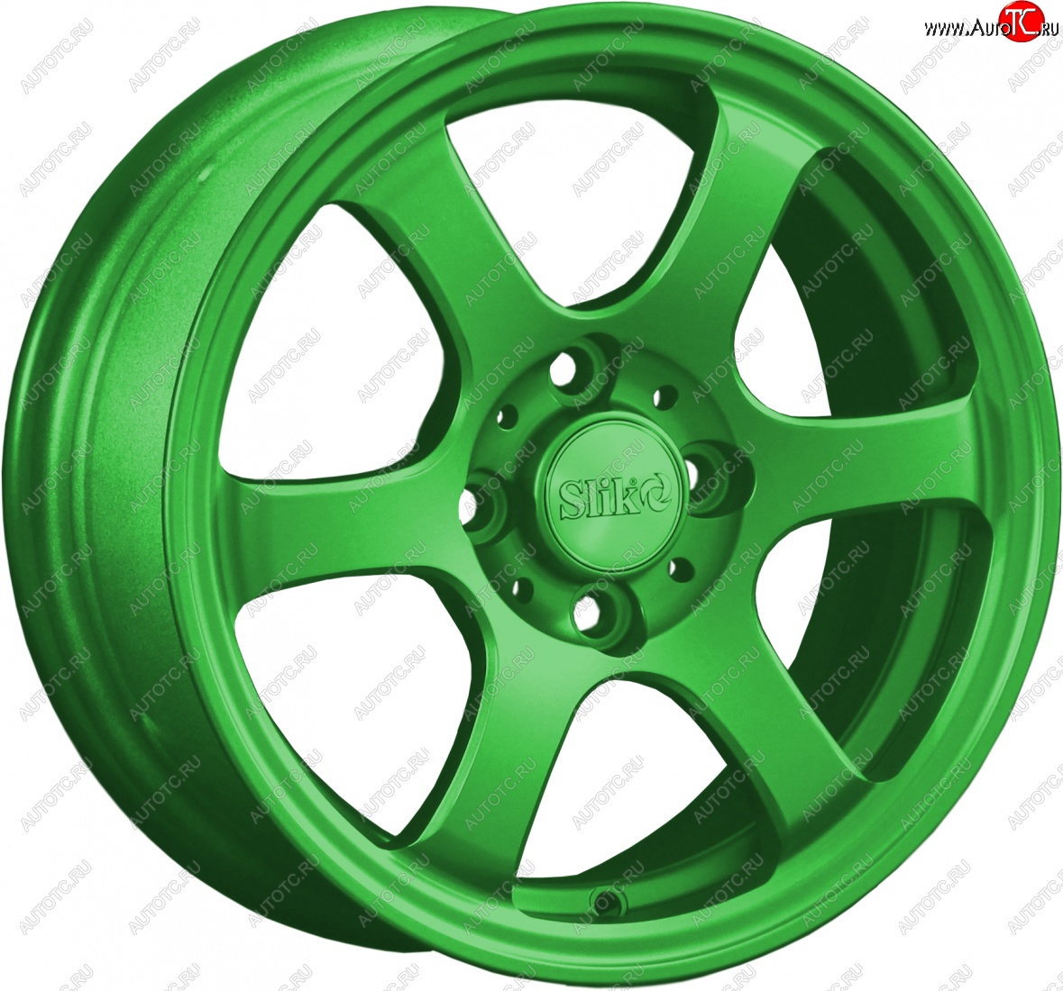 12 849 р. Кованый диск Slik Classik 5.5x14 (зелёный)   (Цвет: зелёный)  с доставкой в г. Воронеж