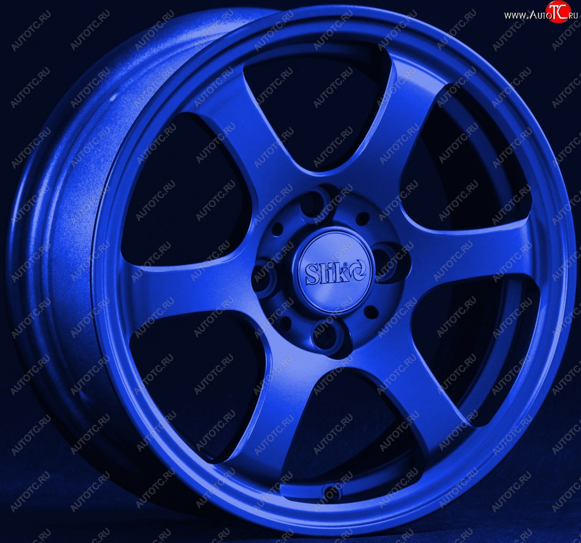 12 849 р. Кованый диск Slik Classik 5.5x14 (синий)   (Цвет: синий)  с доставкой в г. Воронеж