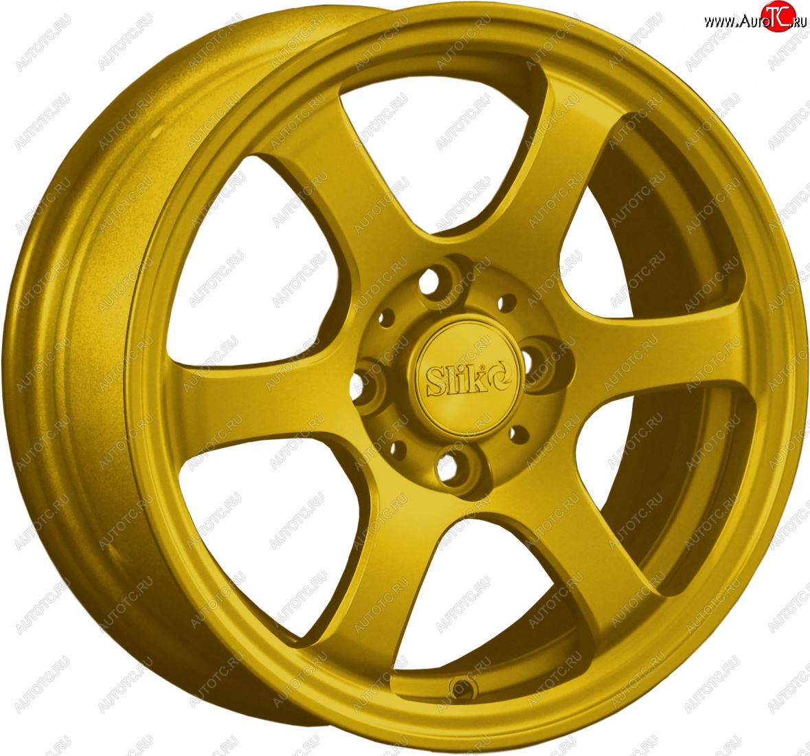 12 849 р. Кованый диск Slik Classik 5.5x14 (ярко-жёлтый)   (Цвет: ярко-жёлтый)  с доставкой в г. Воронеж