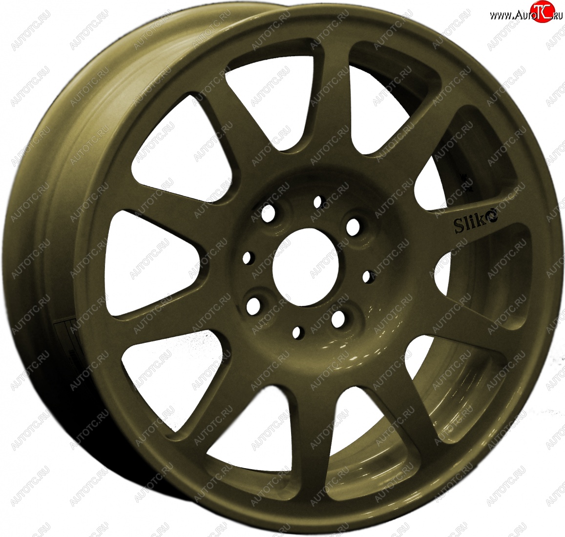 13 699 р. Кованый диск Slik Classik 5.5x14 (Металлик золотой G)   (Цвет: Металлик золотой G)  с доставкой в г. Воронеж
