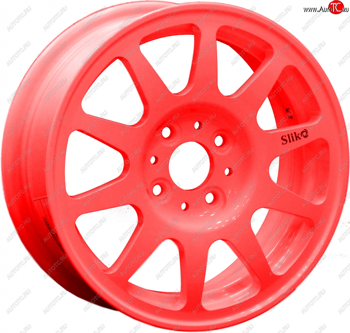 13 699 р. Кованый диск Slik Classik 5.5x14 (Candy - алый)   (Цвет: Candy - алый)  с доставкой в г. Воронеж