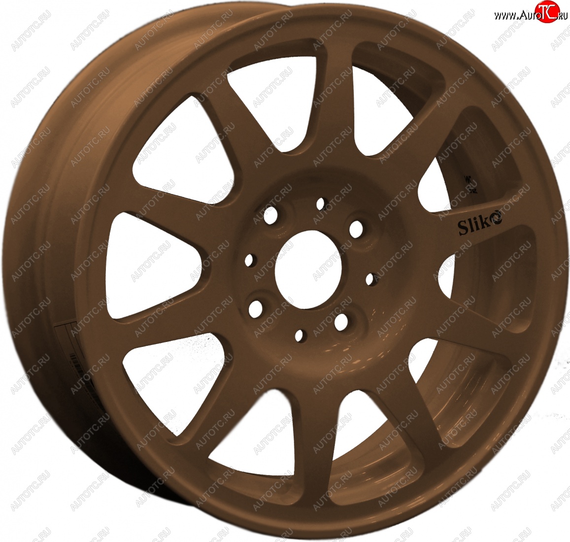 13 699 р. Кованый диск Slik Classik 5.5x14 (Коньячная бронза BRZCGN глянец)   (Цвет: Коньячная бронза BRZCGN глянец)  с доставкой в г. Воронеж