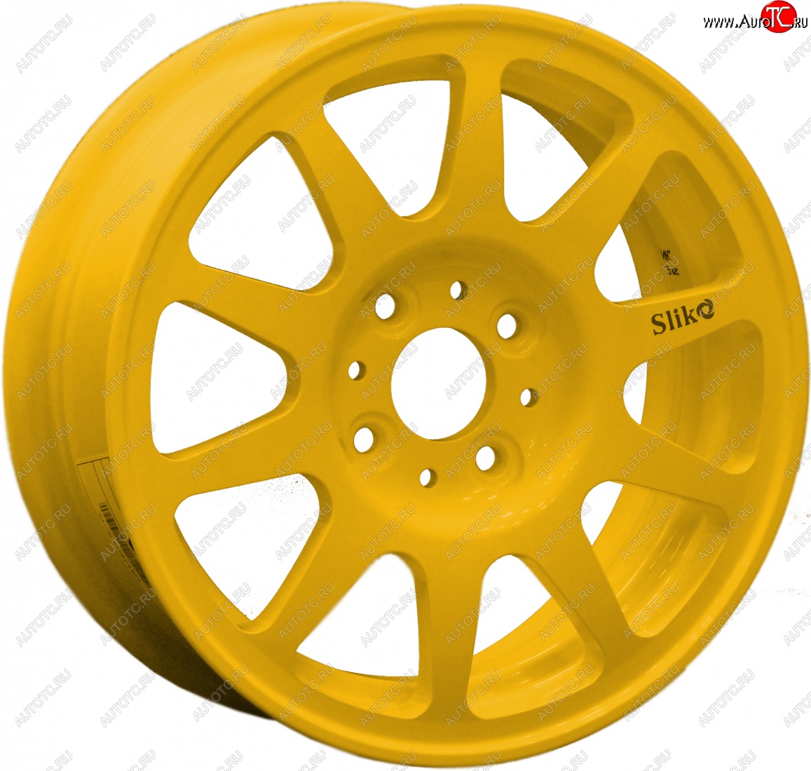 13 699 р. Кованый диск Slik Classik 5.5x14 (Ярко-жёлтый)   (Цвет: Ярко-жёлтый)  с доставкой в г. Воронеж