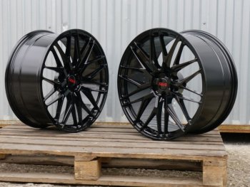60 999 р. Кованый диск Slik PREMIUM L-605 9.0x20   (Черный глянцевый (BK))  с доставкой в г. Воронеж. Увеличить фотографию 2