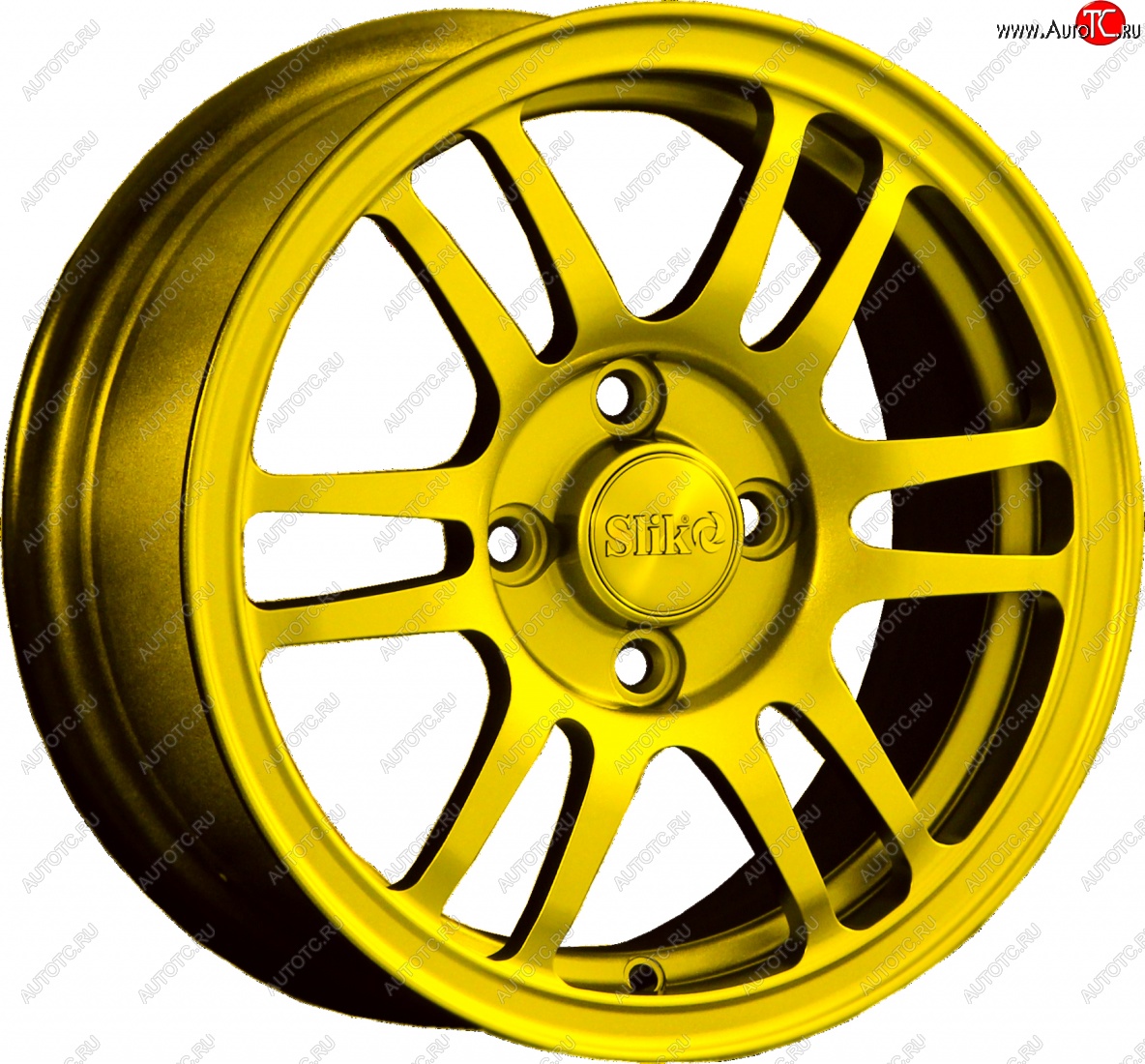 12 799 р. Кованый диск Slik Classic L1712 6.0x14   (Candy ярко-желтый (Candy YELLOW))  с доставкой в г. Воронеж