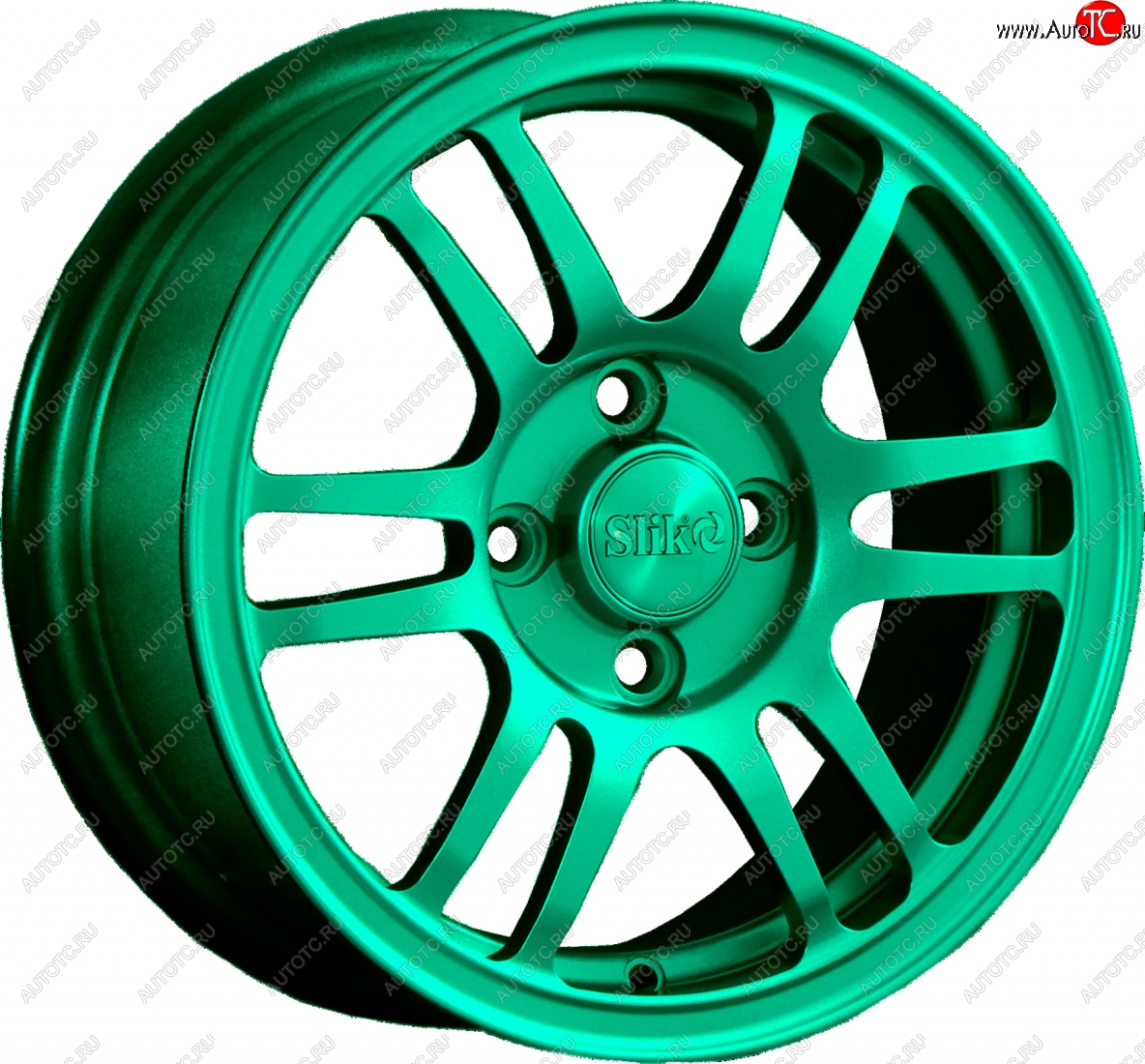 12 799 р. Кованый диск Slik Classic L1712 6.0x14   (Candy изумрудно-зеленый (Candy Green))  с доставкой в г. Воронеж