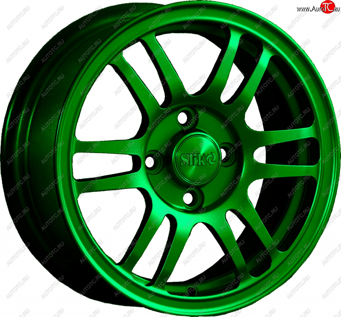 12 799 р. Кованый диск Slik Classic L1712 6.0x14   (Зеленый (GREEEN))  с доставкой в г. Воронеж
