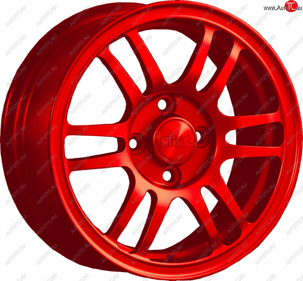 12 799 р. Кованый диск Slik Classic L1712 6.0x14   (Красный (RED))  с доставкой в г. Воронеж