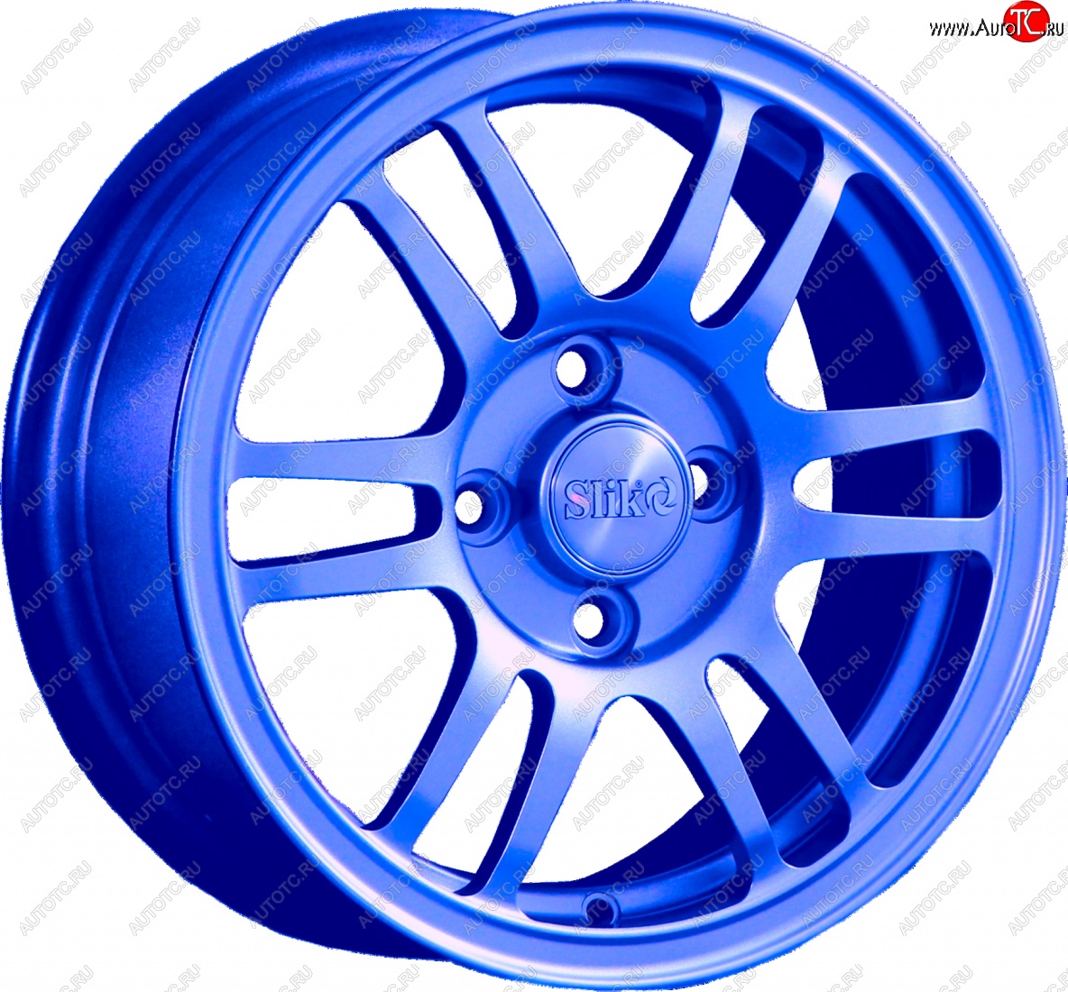 12 799 р. Кованый диск Slik Classic L1712 6.0x14   (Синий (BLUE))  с доставкой в г. Воронеж