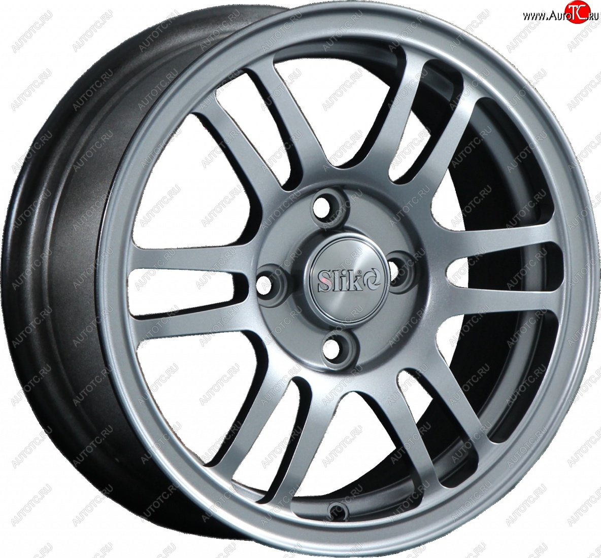 12 799 р. Кованый диск Slik Classic L1712 6.0x14   (Графит глянцевый (GM))  с доставкой в г. Воронеж
