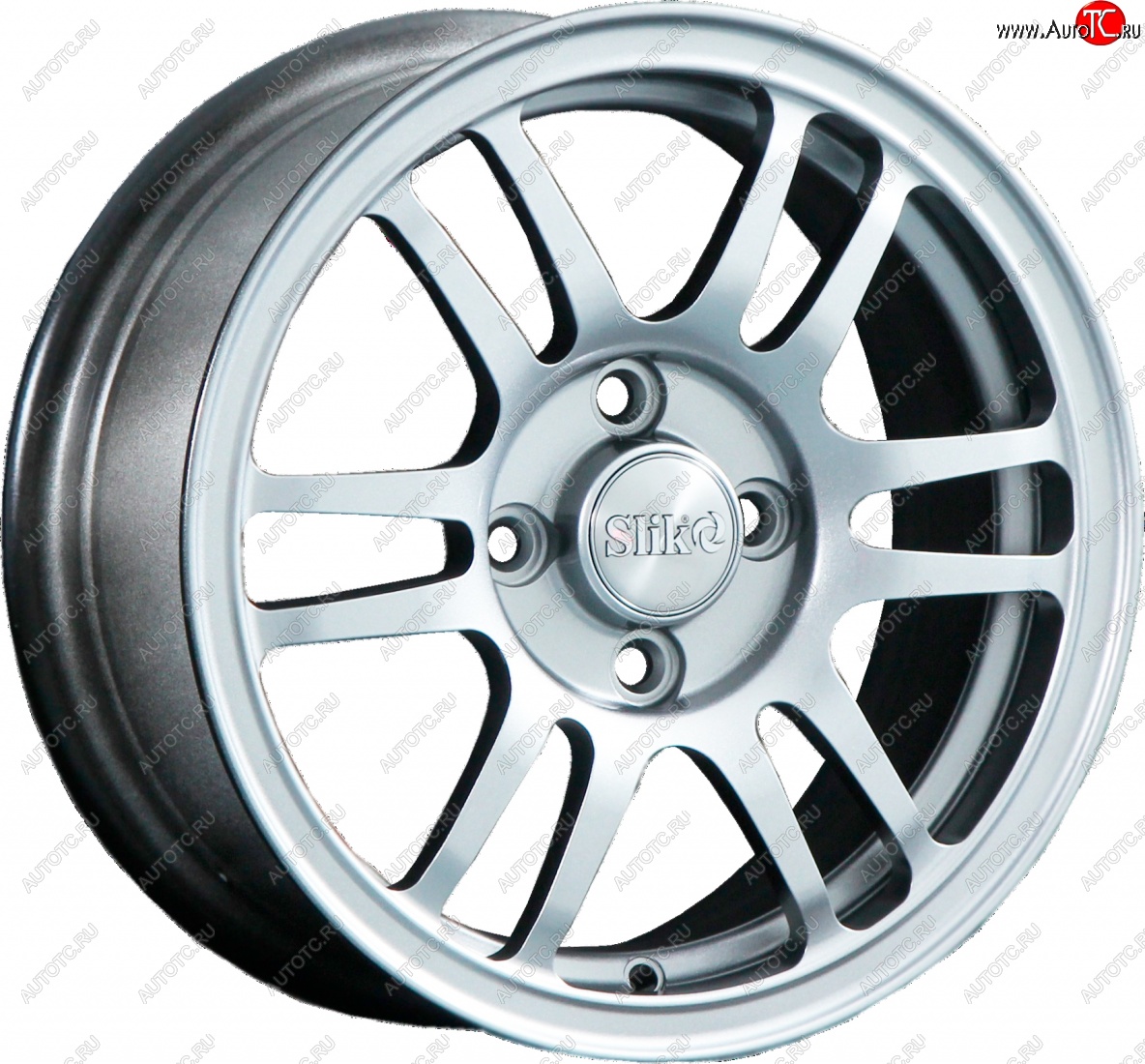 12 799 р. Кованый диск Slik Classic L1712 6.0x14   (Ярко блестящее серебро (HPB))  с доставкой в г. Воронеж