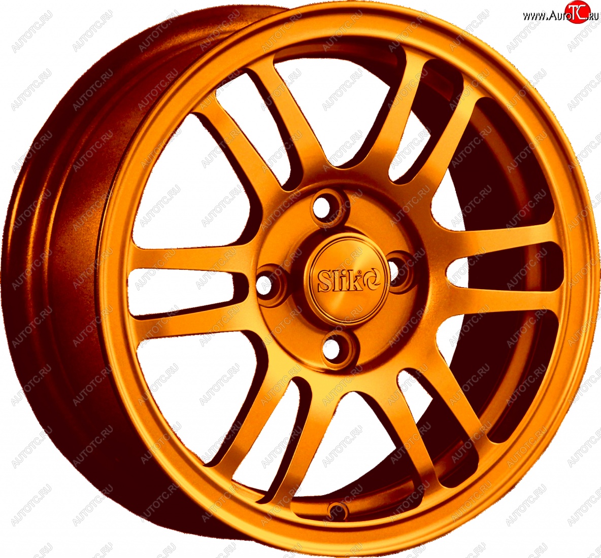12 799 р. Кованый диск Slik Classic L1712 6.0x14   (Candy медно-оранжевый глянцевый)  с доставкой в г. Воронеж