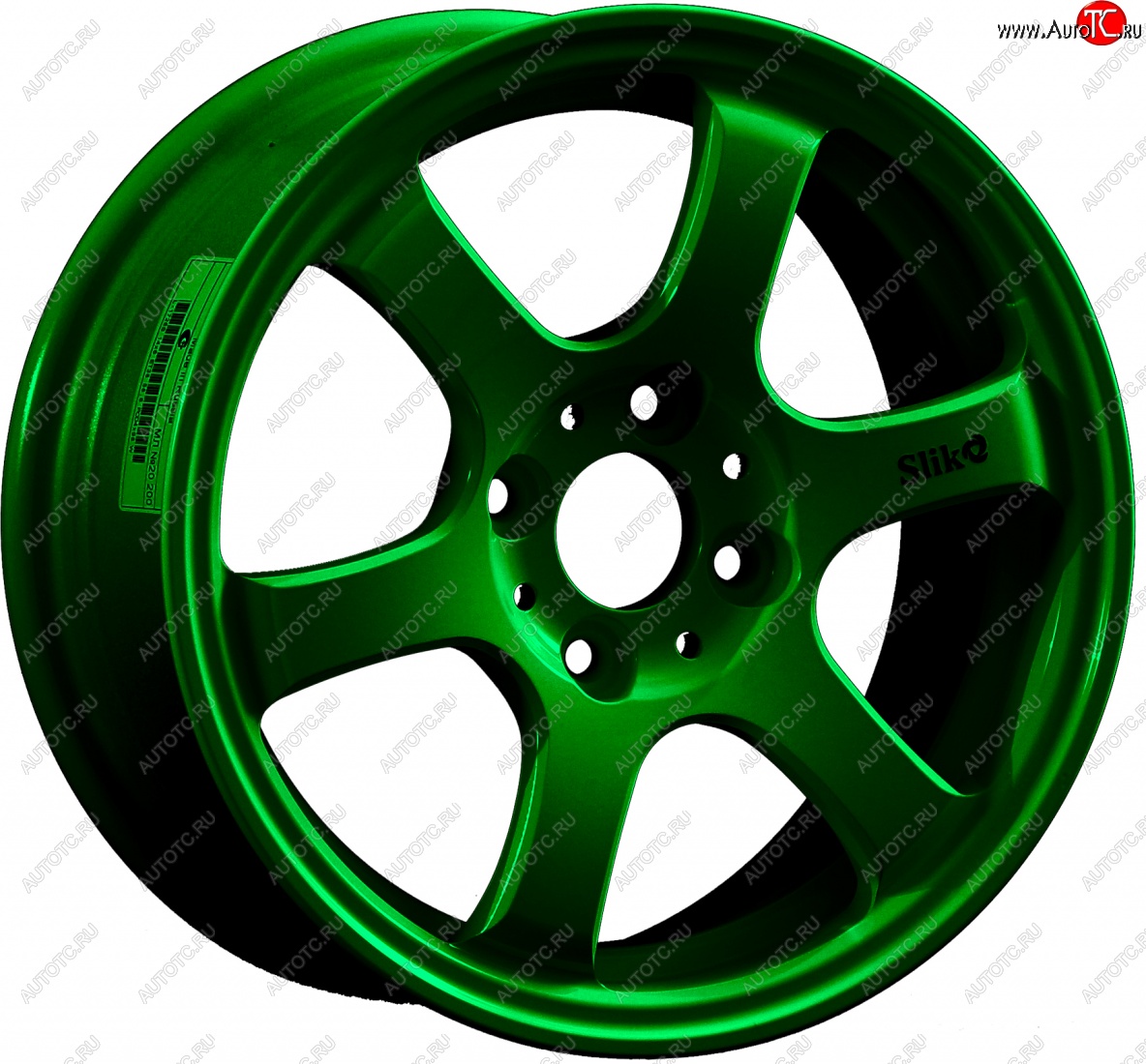 13 499 р. Кованый диск Slik Classic Sport L-1726S 6.0x14   (Зеленый (GREEEN))  с доставкой в г. Воронеж