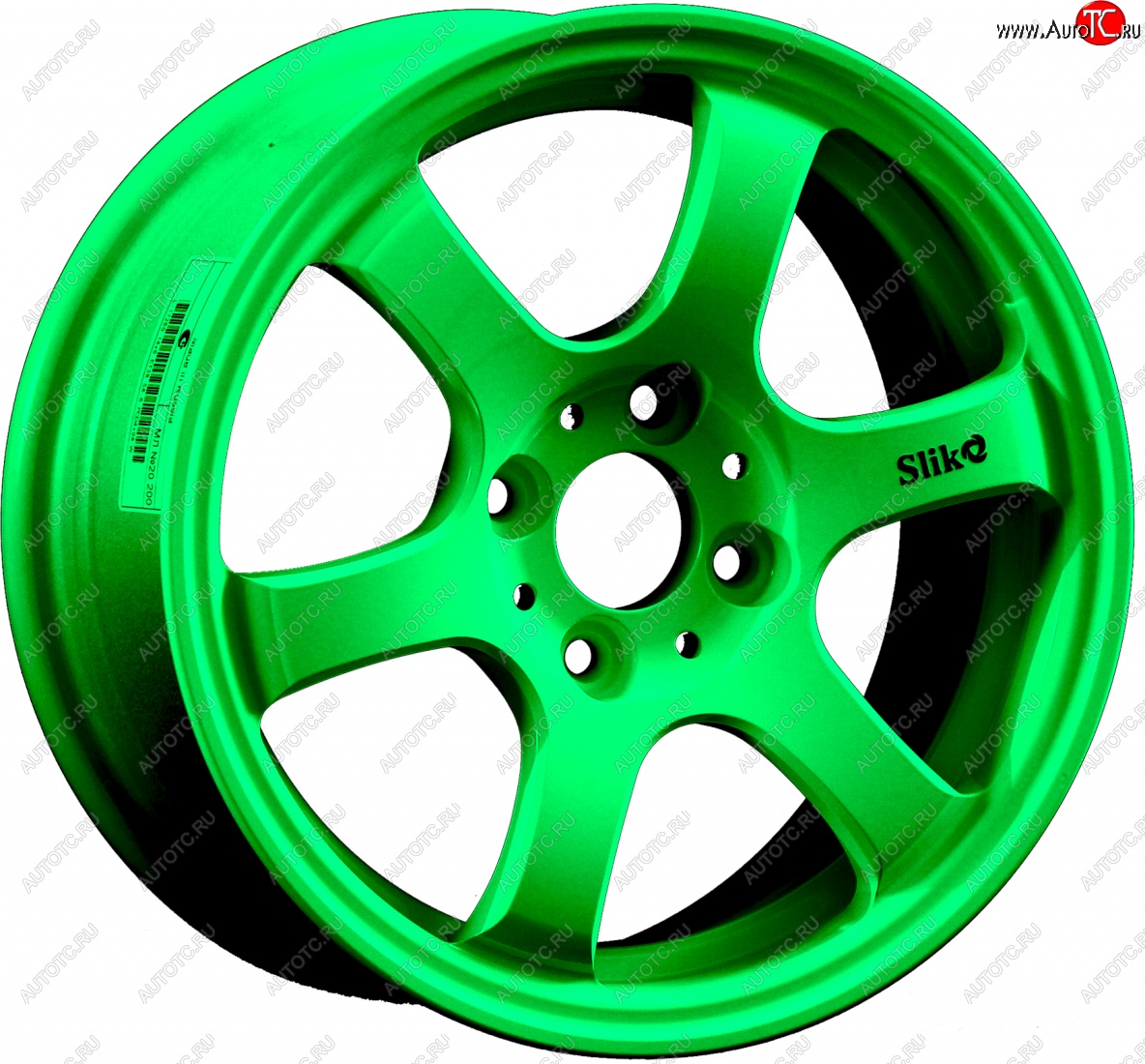 13 499 р. Кованый диск Slik Classic Sport L-1726S 6.0x14   (RAL 6038 ярко-зеленый (6038))  с доставкой в г. Воронеж