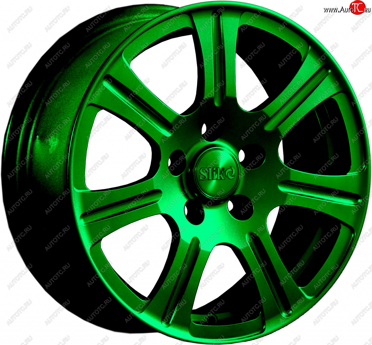 11 899 р. Кованый диск Slik Classic L-1815 6.5x15   (Зеленый (GREEEN))  с доставкой в г. Воронеж