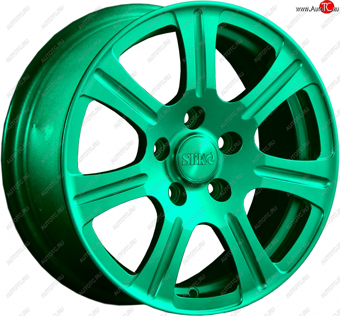 11 899 р. Кованый диск Slik Classic L-1815 6.5x15   (Candy изумрудно-зеленый (Candy Green))  с доставкой в г. Воронеж