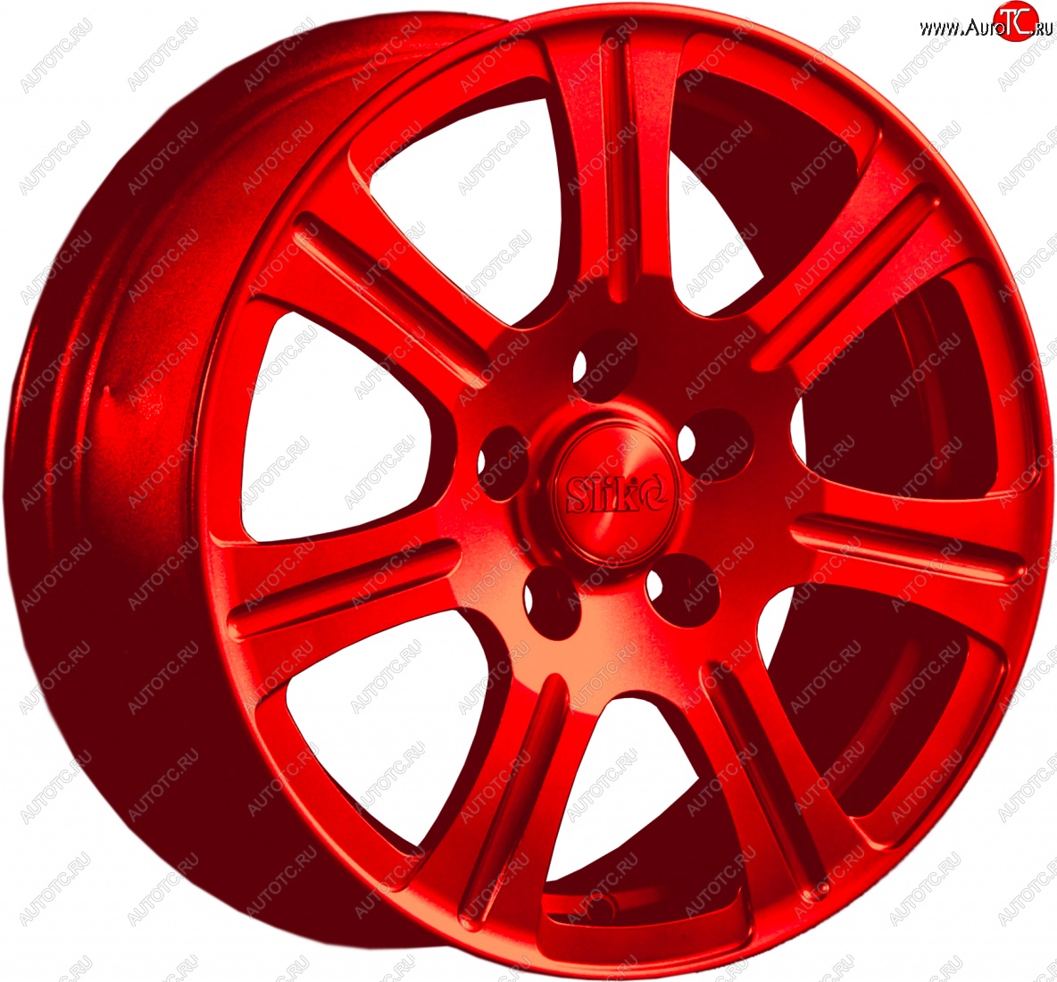 11 899 р. Кованый диск Slik Classic L-1815 6.5x15   (Красный (RED))  с доставкой в г. Воронеж