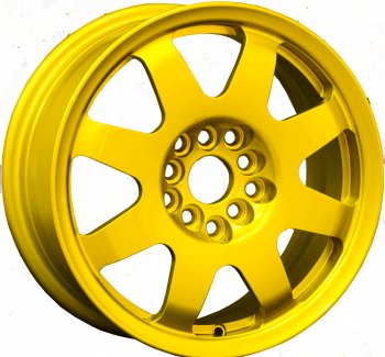7 460 р. Кованый диск Slik Classic Sport L-181S 5.5x15   (Candy ярко-желтый (Candy YELLOW))  с доставкой в г. Воронеж. Увеличить фотографию 2