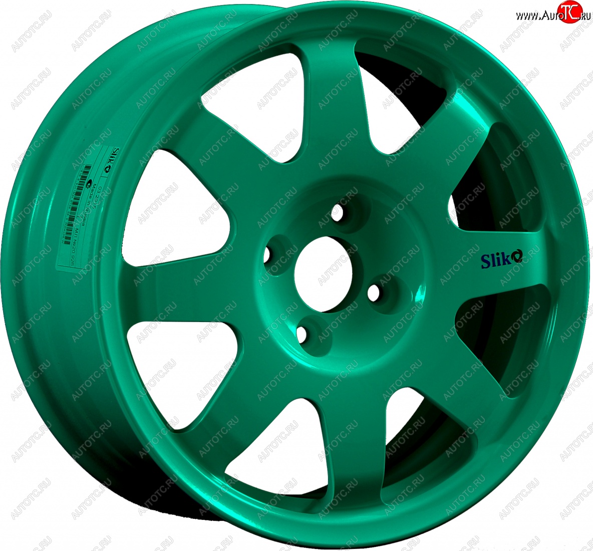 7 460 р. Кованый диск Slik Classic Sport L-181S 5.5x15   (Candy изумрудно-зеленый (Candy Green))  с доставкой в г. Воронеж