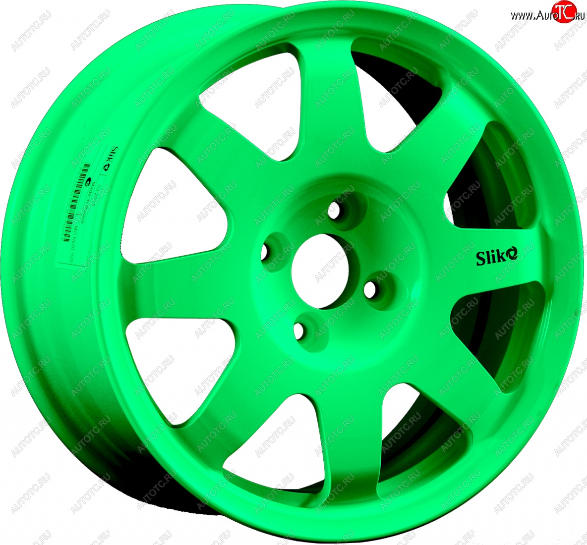 7 460 р. Кованый диск Slik Classic Sport L-181S 5.5x15   (RAL 6038 ярко-зеленый (6038))  с доставкой в г. Воронеж