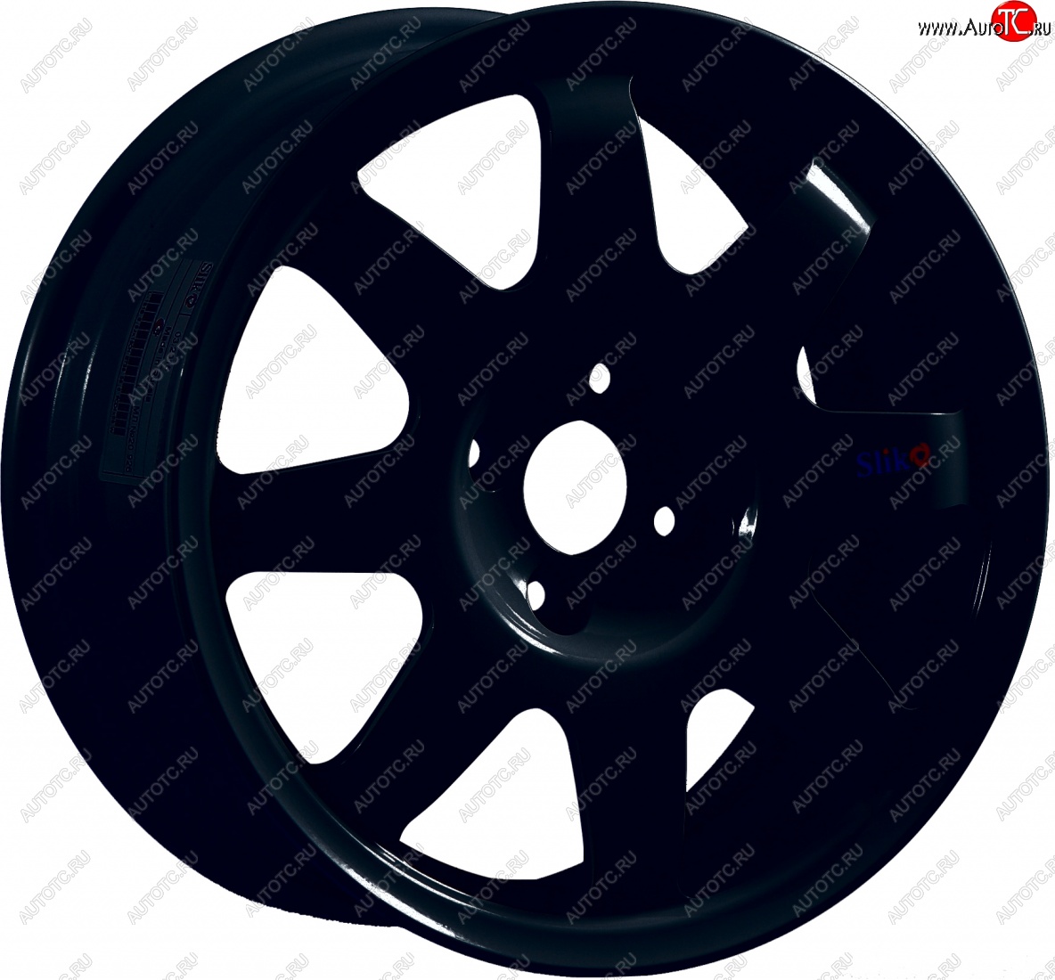 7 460 р. Кованый диск Slik Classic Sport L-181S 5.5x15   (Черный глянцевый (BK))  с доставкой в г. Воронеж