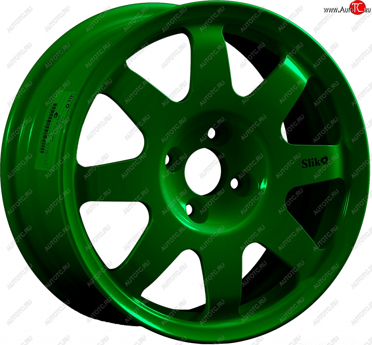 15 599 р. Кованый диск Slik Classic Sport L-181S 6.5x15   (Зеленый (GREEEN))  с доставкой в г. Воронеж
