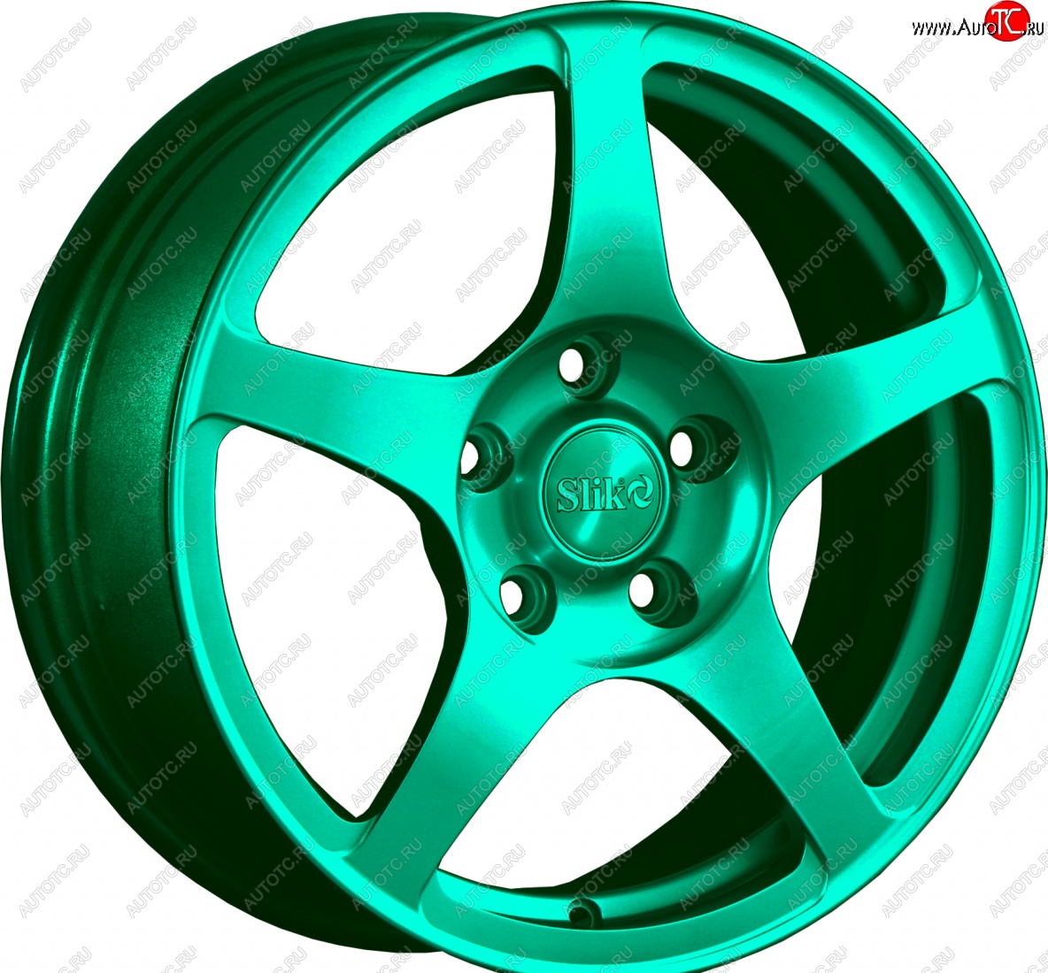 15 249 р. Кованый диск Slik Classic L-193 6.5x16   (Candy изумрудно-зеленый (Candy Green))  с доставкой в г. Воронеж