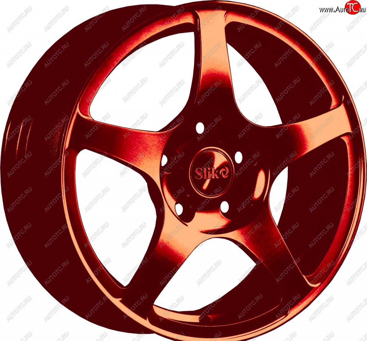 15 249 р. Кованый диск Slik Classic L-193 6.5x16   (Candy красный (Candy RED))  с доставкой в г. Воронеж
